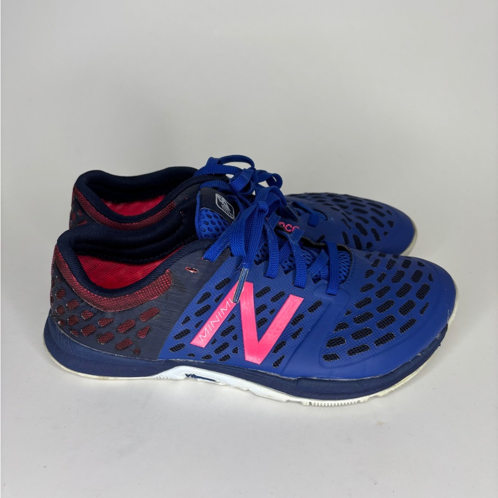 New Balance Minimus Trail Barefoot Running Shoes Vibram Blue Pink  Women's 7.5D